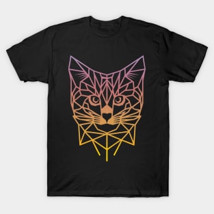 Geometric Cat Portraits T-Shirt